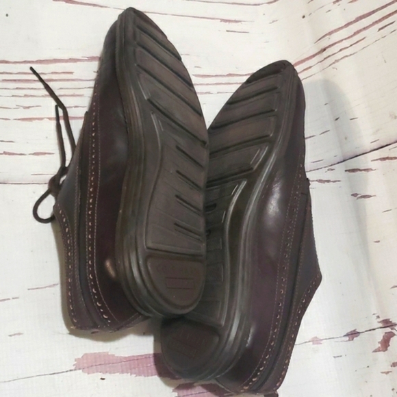 Cole Haan 9.5 Grand os wingtip lace up mens shoes brown main image 8